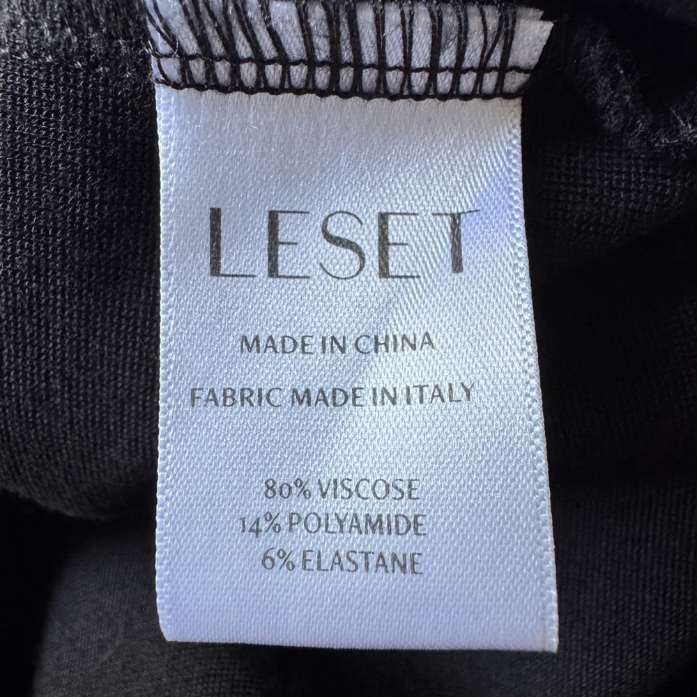 LESET Rio Stretch Ponte Slim Black Pants - Picture 6 of 6